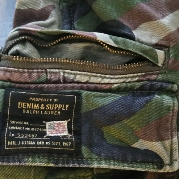 ralph lauren denim and supply cargo shorts